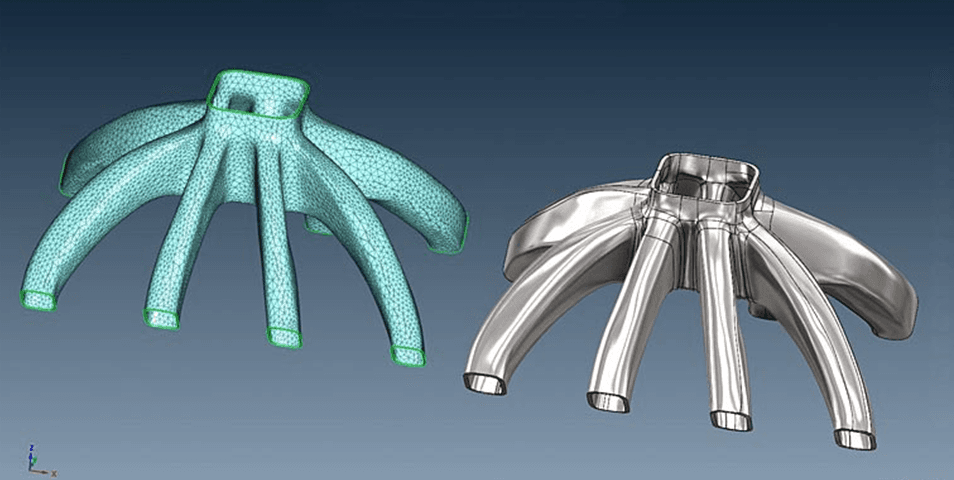 Реконструкція 3D поверхні від mesh до CAD